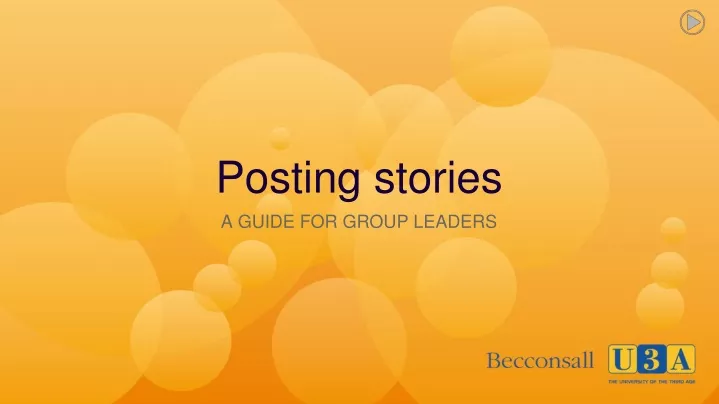 posting stories