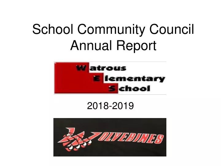 school community council annual report