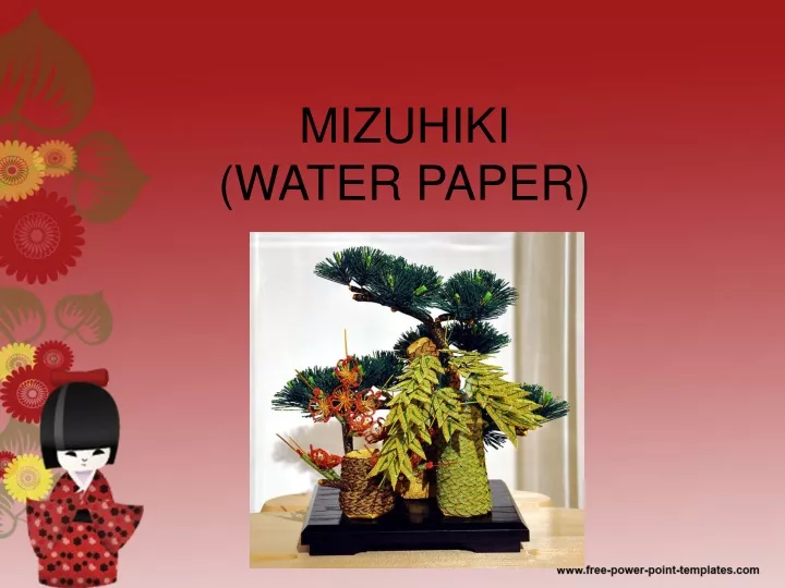 mizuhiki water paper