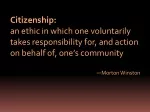 Citizenship: - slide 1