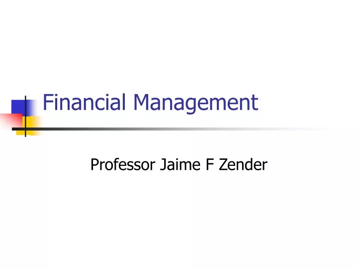 financial management