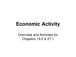 Economic Activity