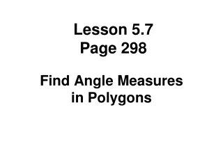 Lesson 5.7 Page 298