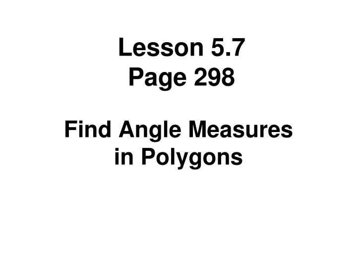 lesson 5 7 page 298