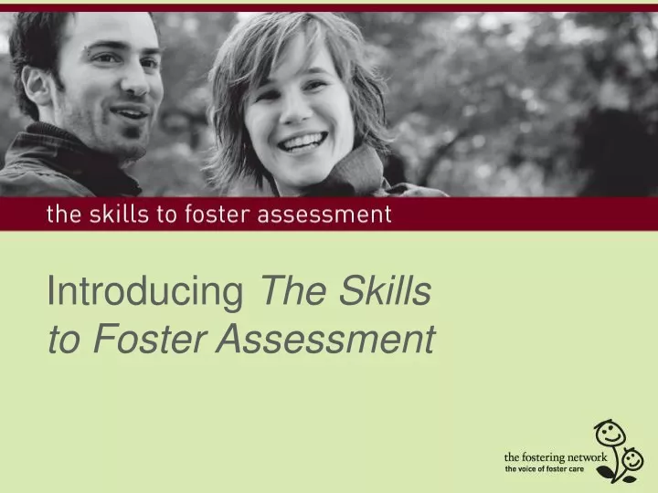 introducing the skills to foster assessment