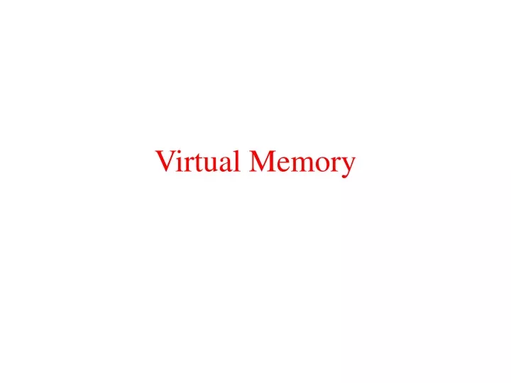 virtual memory