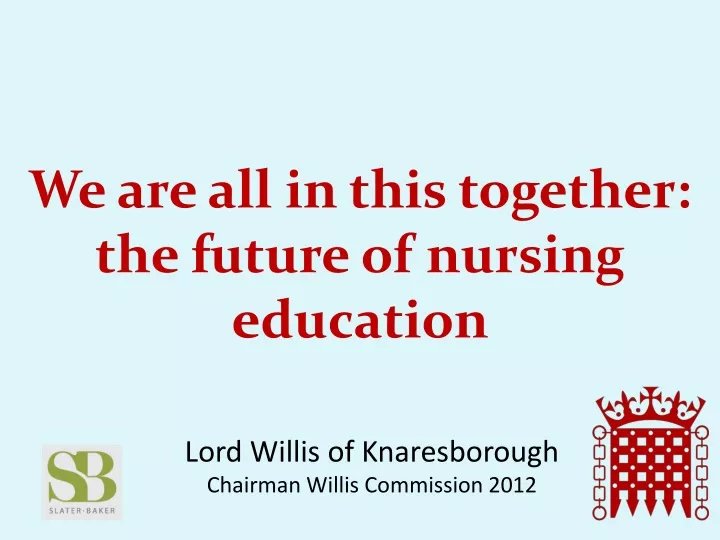 we are all in this together the future of nursing