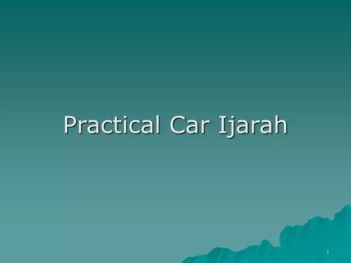 practical car ijarah