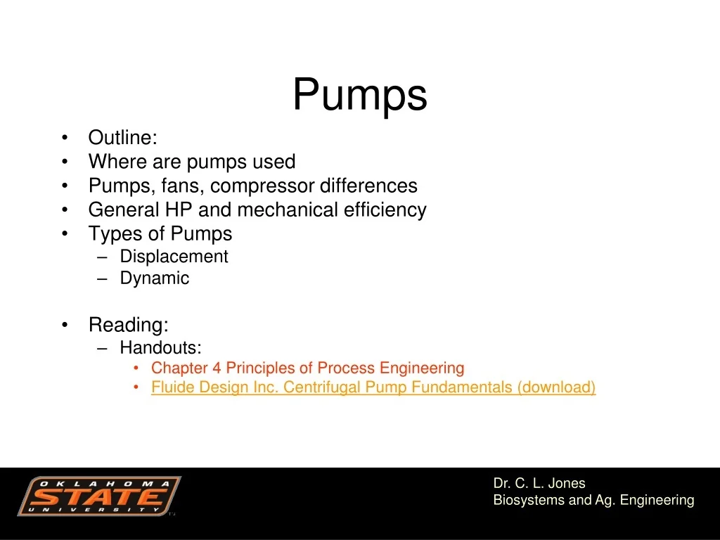 PPT - Pumps PowerPoint Presentation, free download - ID:9547076