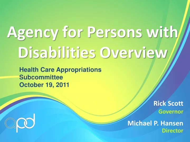 agency for persons with disabilities overview