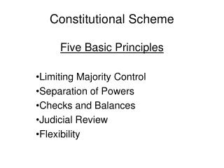 Constitutional Scheme