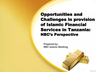 Prepared by: NBC Islamic Banking