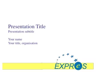 Presentation Title Presentation subtitle