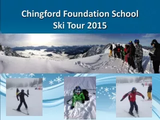 Chingford Foundation School Ski Tour 2015