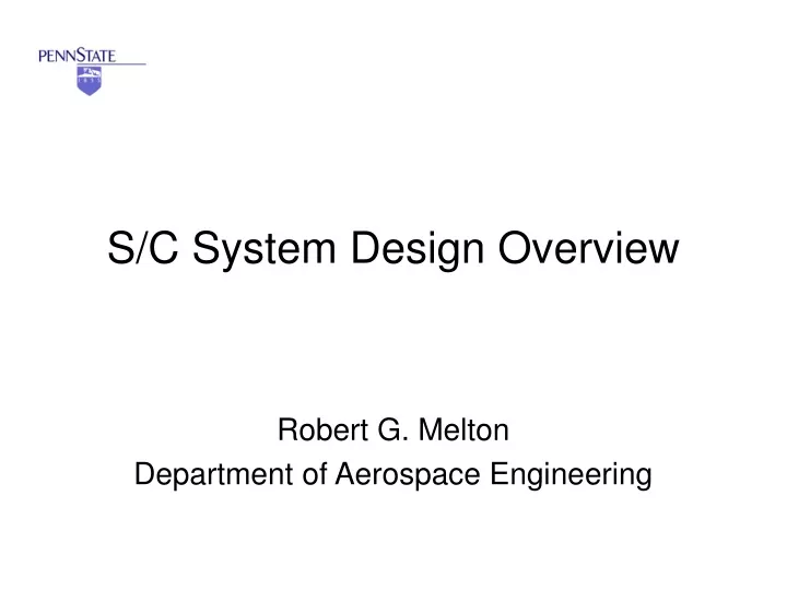 s c system design overview