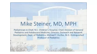 Mike Steiner, MD, MPH