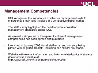 Management Competencies