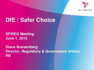 DfE / Safer Choice