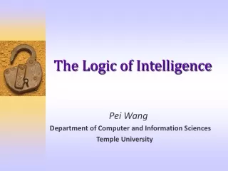 The Logic of Intelligence