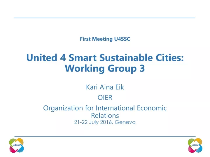united 4 smart sustainable cities working group 3