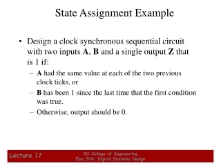 State Assignment Example