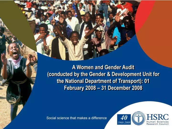 a women and gender audit conducted by the gender