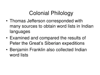 Colonial Philology