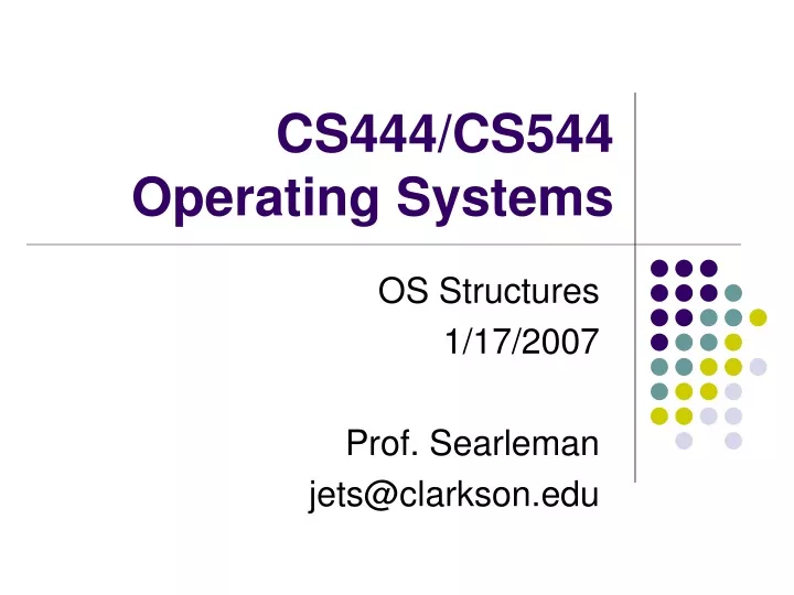 cs444 cs544 operating systems