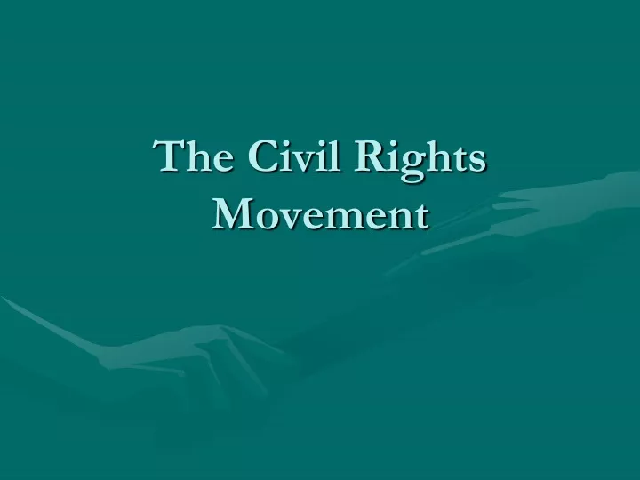 the civil rights movement