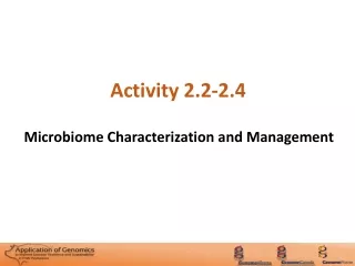 Microbiome Characterization and Management