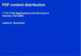 P2P content distribution