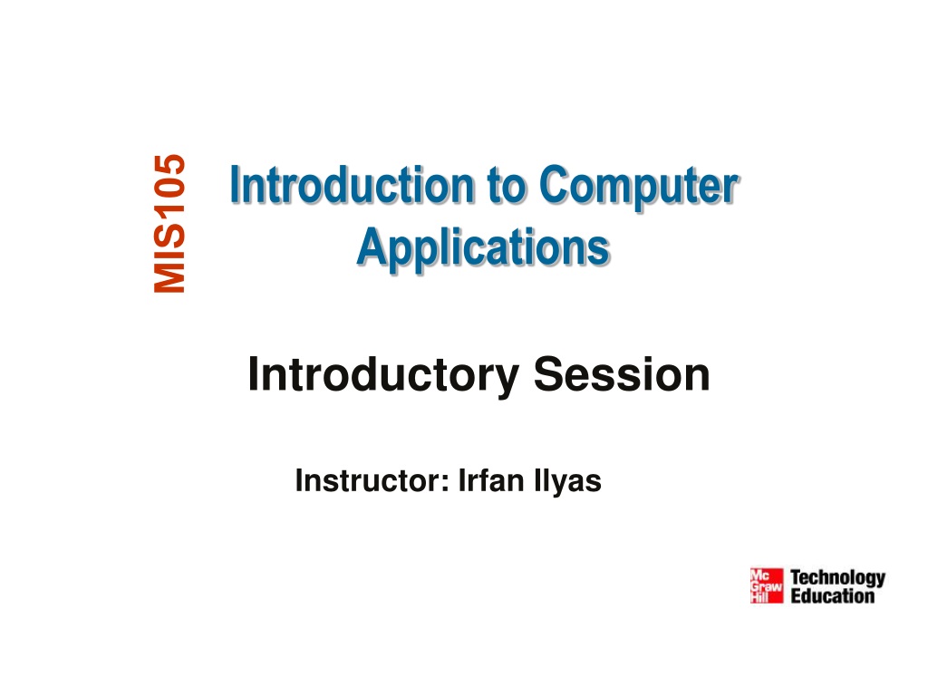 PPT - Introduction to Computer Applications PowerPoint Presentation ...