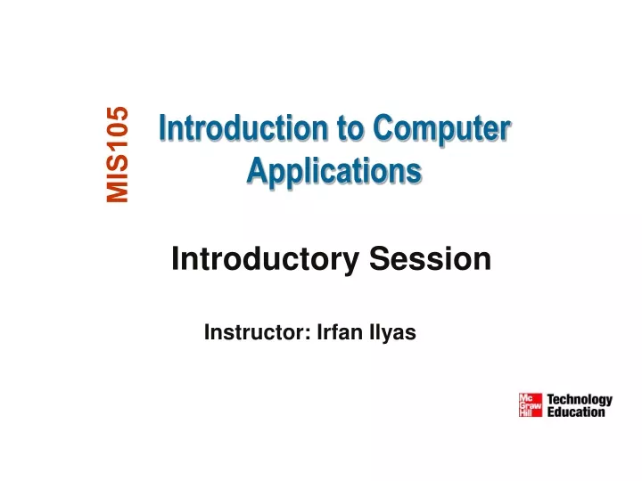 introduction to computer applications