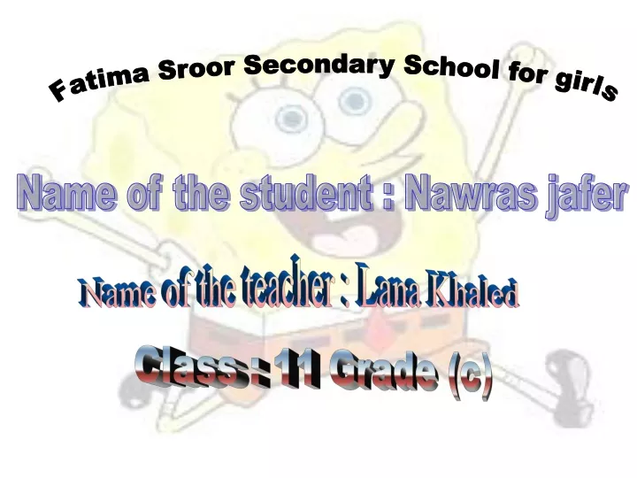 fatima sroor secondary school for girls