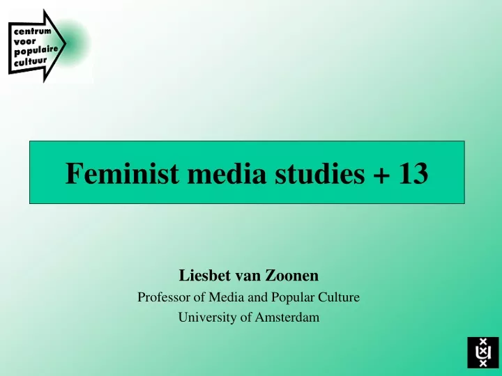 feminist media studies 13