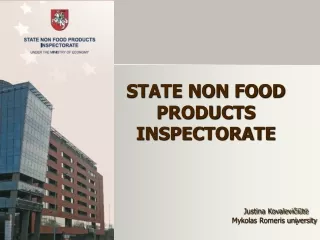 STATE NON FOOD PRODUCTS INSPECTORATE