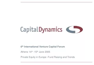 Overview Europe – Venture Capital