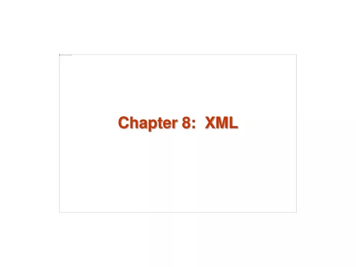 chapter 8 xml