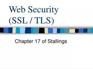 Web  Security  ( SSL / TLS )