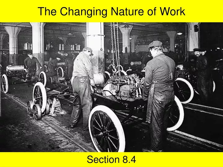 the changing nature of work