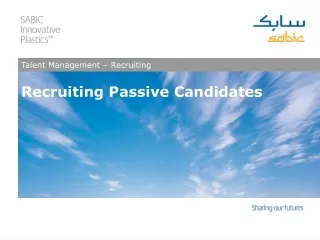 Recruiting Passive Candidates