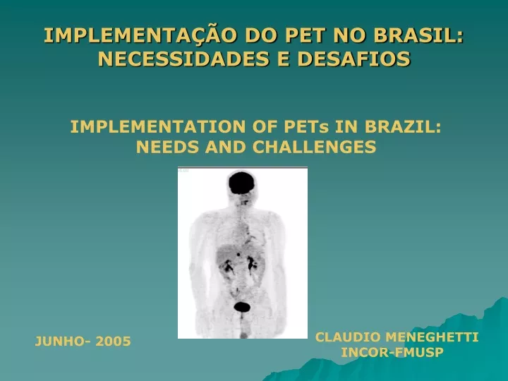 implementa o do pet no brasil necessidades
