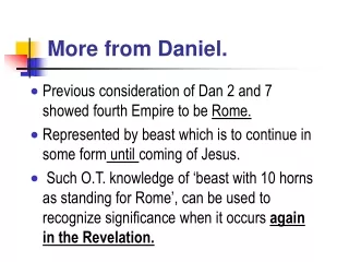 More from Daniel.