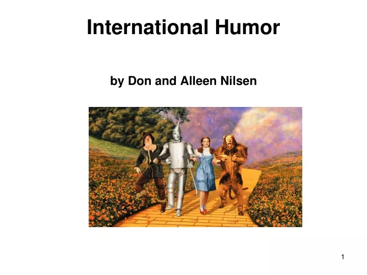 international humor by don and alleen nilsen