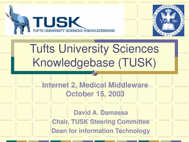 tufts university sciences knowledgebase tusk