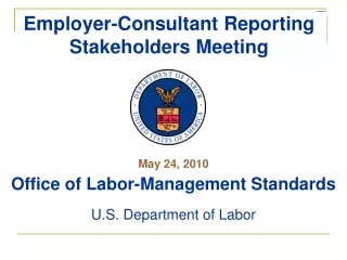 Employer-Consultant Reporting Stakeholders Meeting