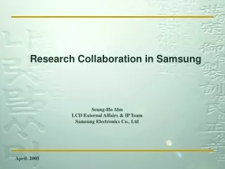 Research Collaboration in Samsung