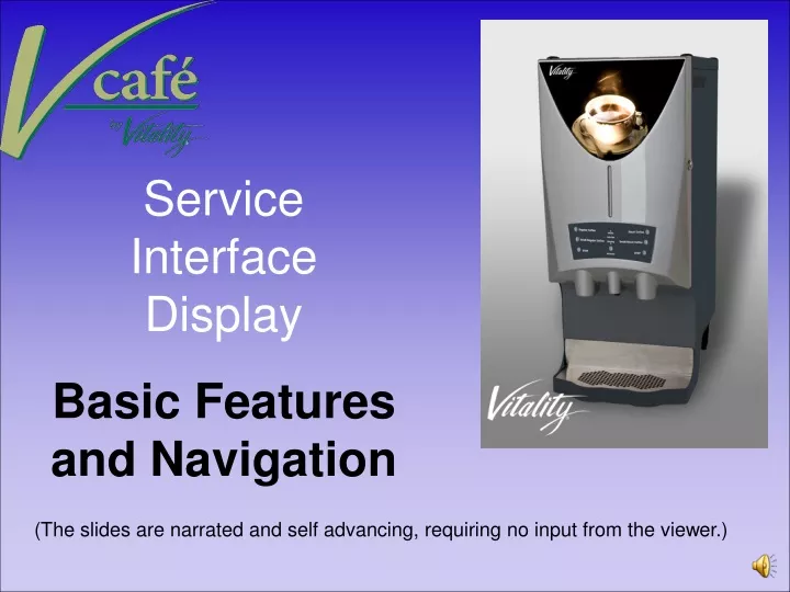 service interface display basic features