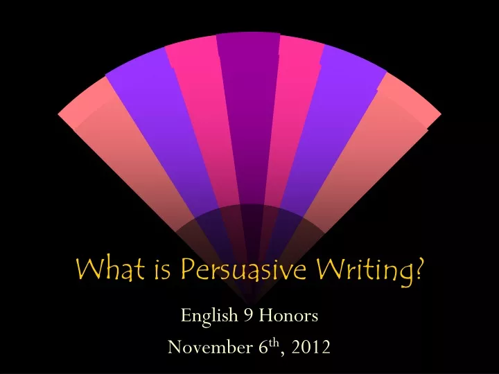 what is persuasive writing