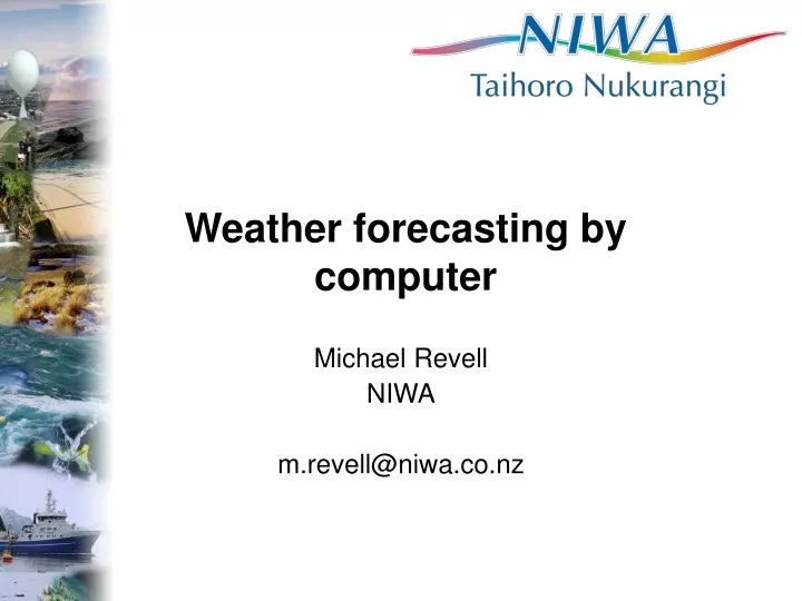 weather forecasting by computer